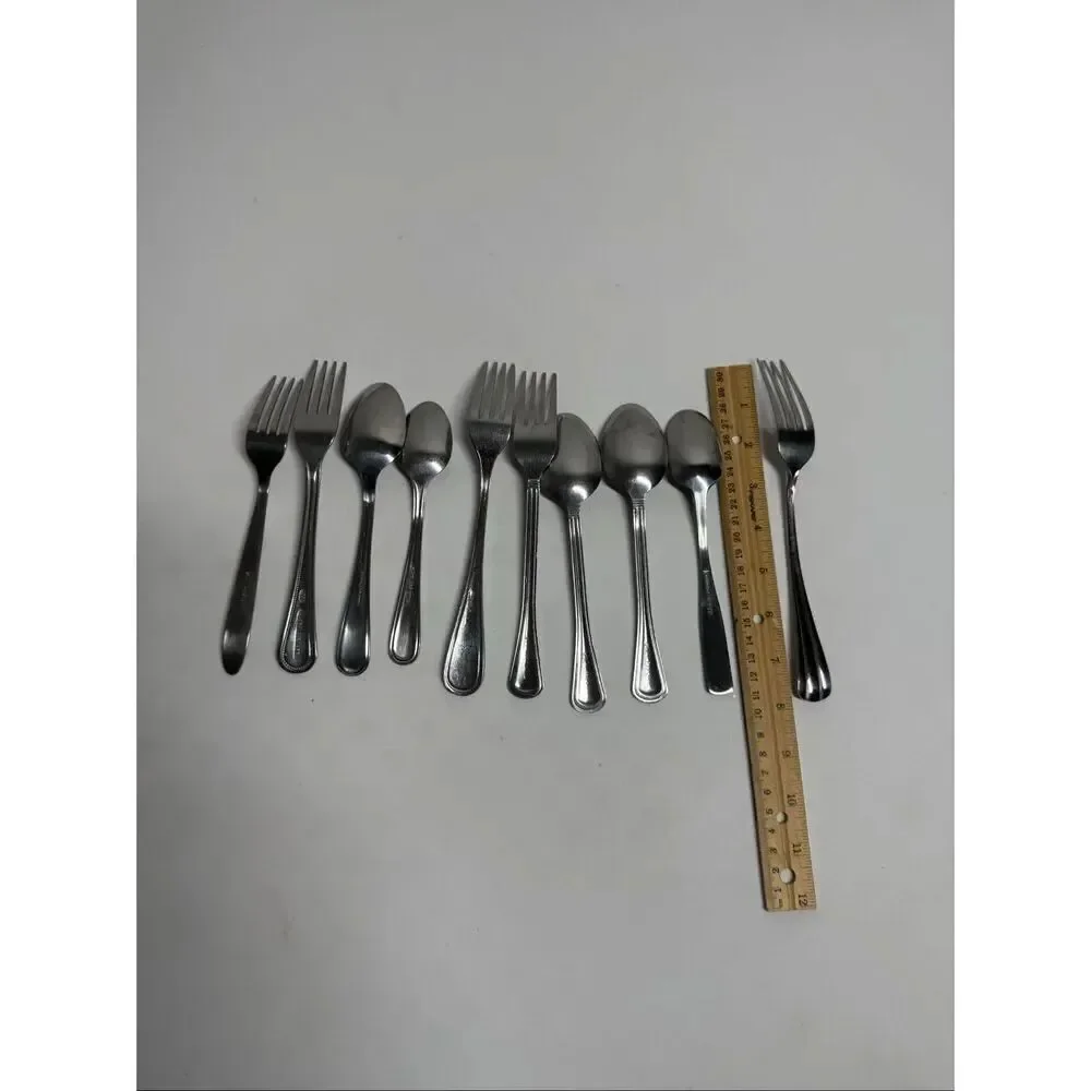 Set Of 10 Stainless Vintage Flatware Mixed